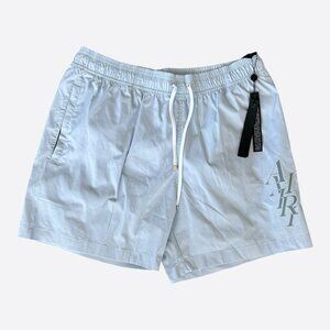 Amiri Grey Stack Logo Swimshorts